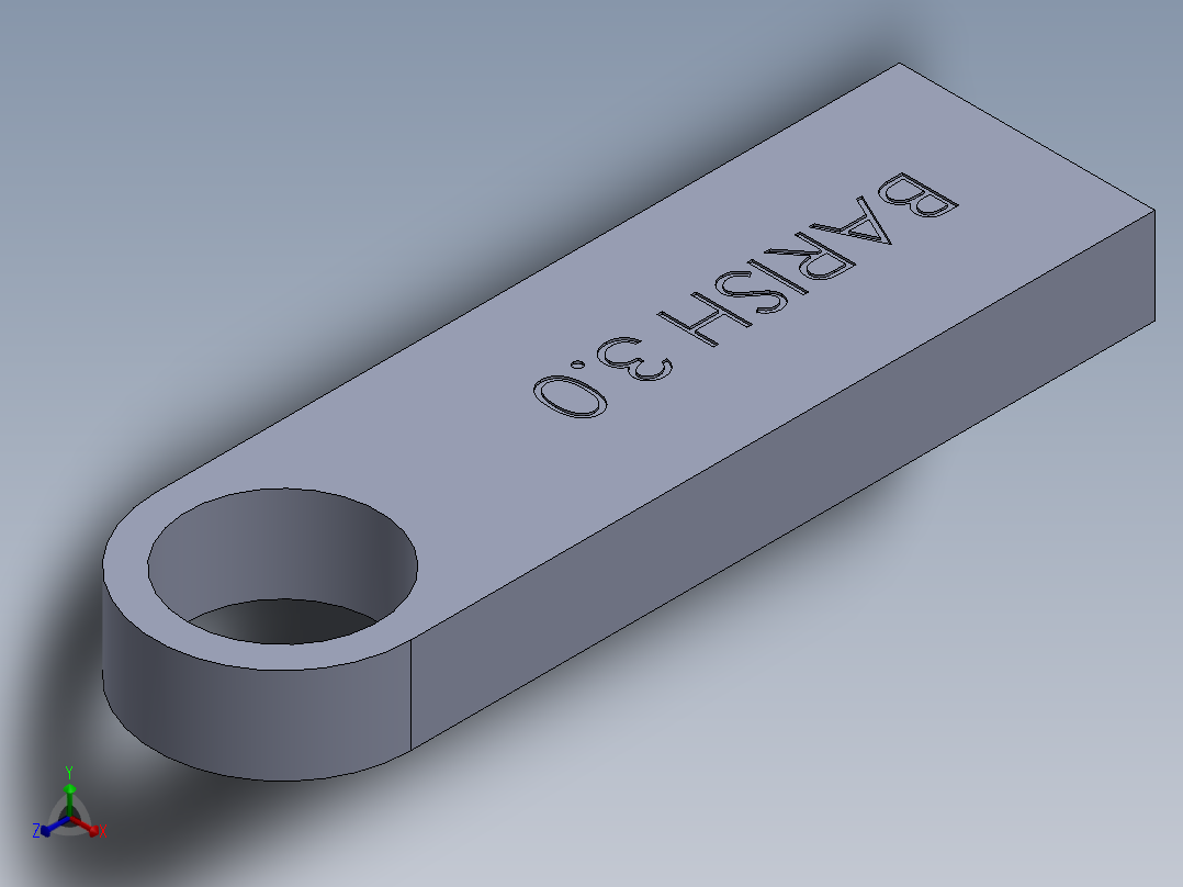 usb闪存盘3 0 11正等轴测图