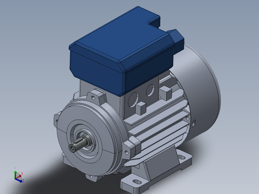 单相电动机 Delphi 63 B3主视图