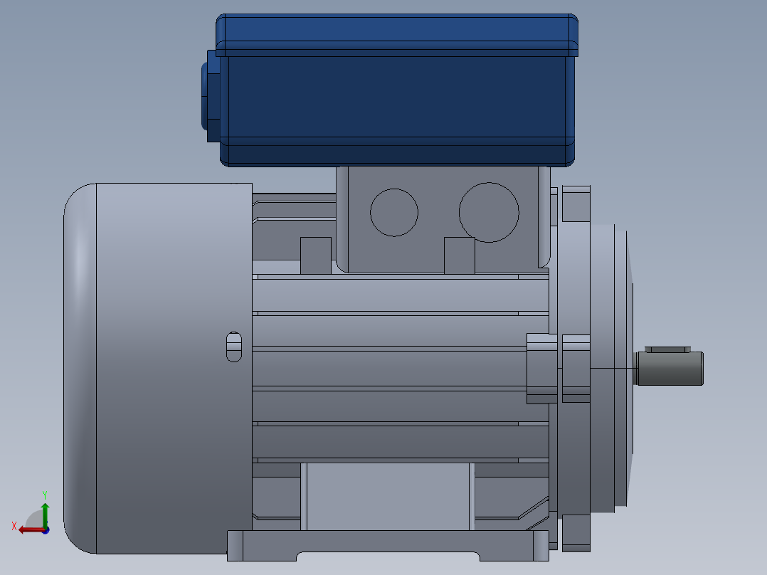 单相电动机 Delphi 63 B3后视图