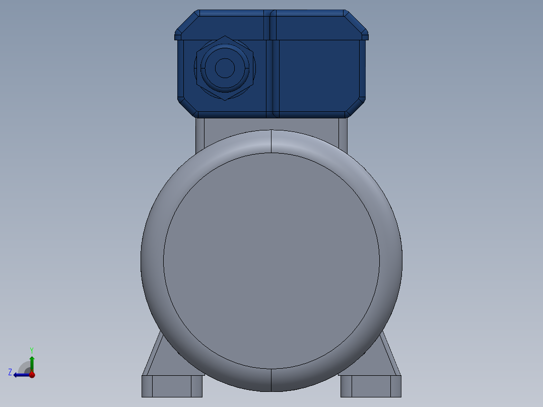 单相电动机 Delphi 63 B3右视图