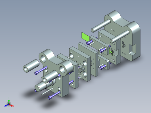 指针落料冲孔复合模