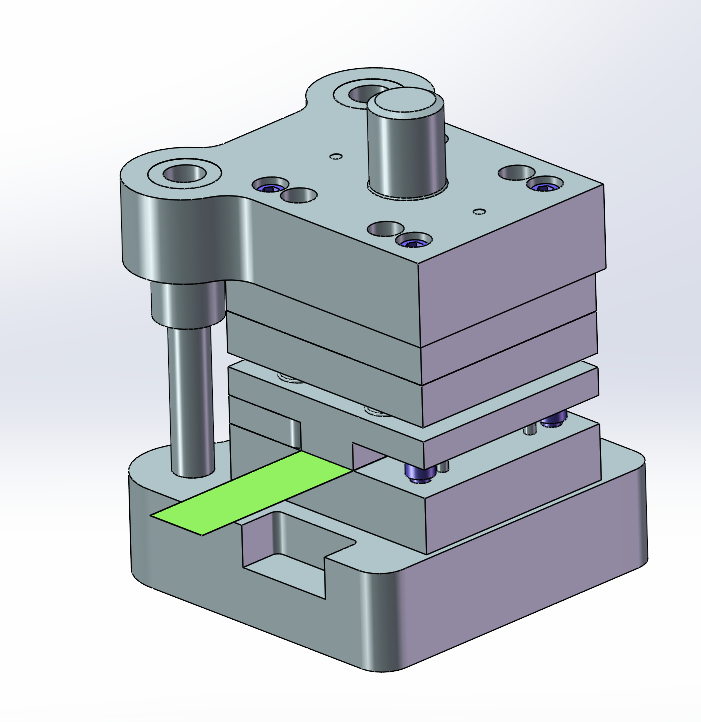 指针落料冲孔复合模