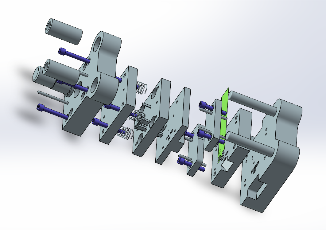 指针落料冲孔复合模