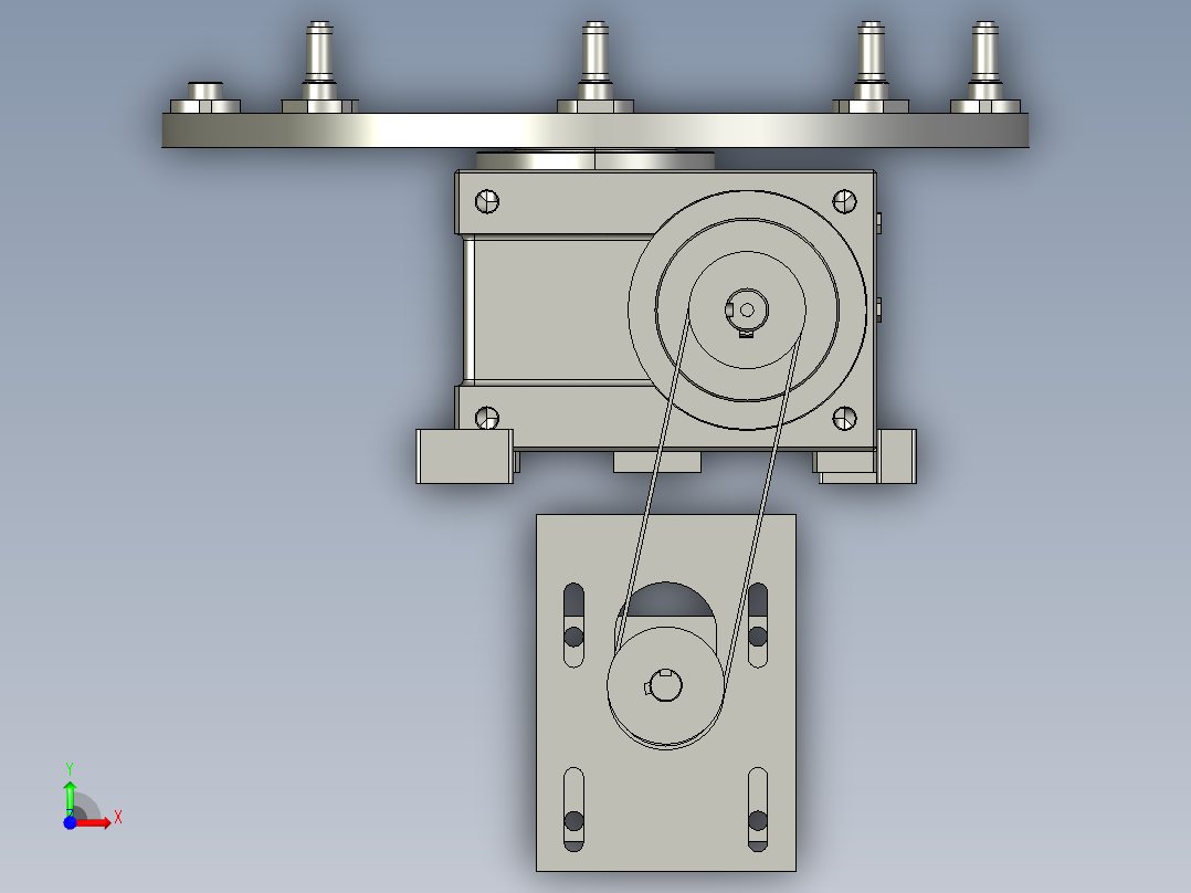 分度机构前视图