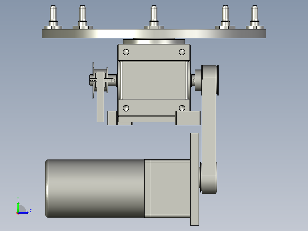 分度机构左视图