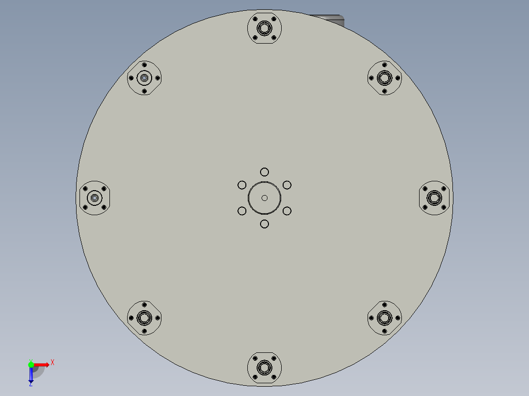 分度机构俯视图