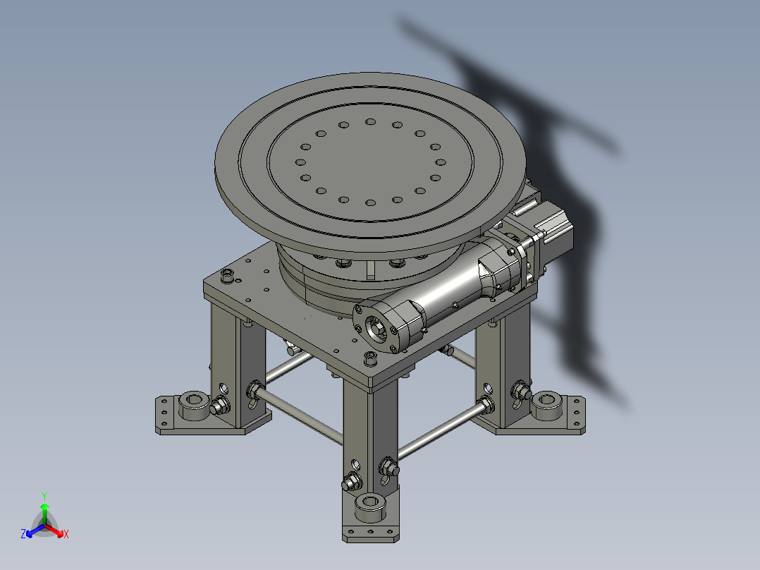 大口径平面抛光机精密转台设计