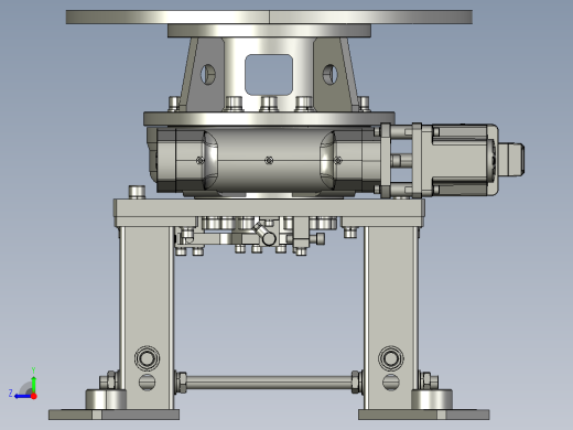 大口径平面抛光机精密转台设计右视缩略图