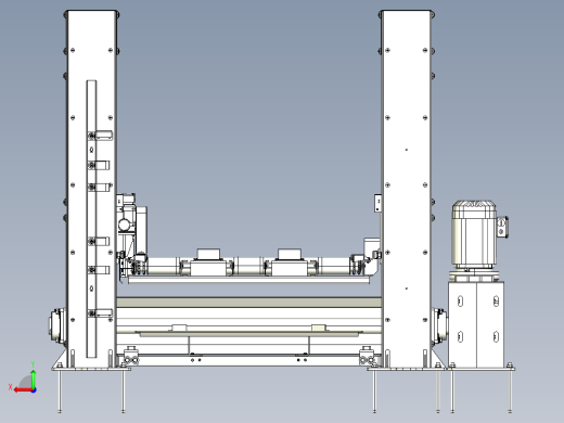 牙叉式升降提升辊道机后视缩略图