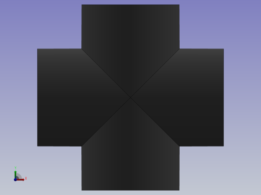 Cross DN250 PN10 U-PVC前视缩略图