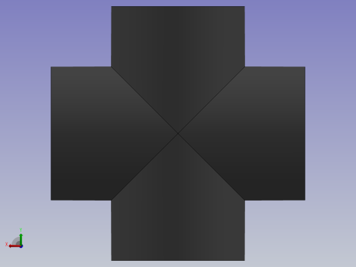 Cross DN250 PN10 U-PVC后视缩略图