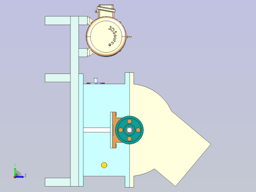 锤式破碎机设计含三维stp+二维cad图纸+说明1449416左视缩略图