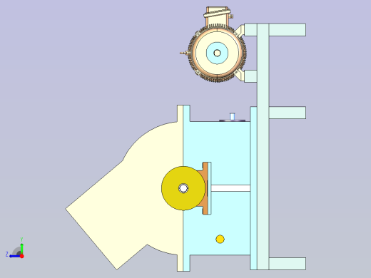 锤式破碎机设计含三维stp+二维cad图纸+说明1449416右视缩略图