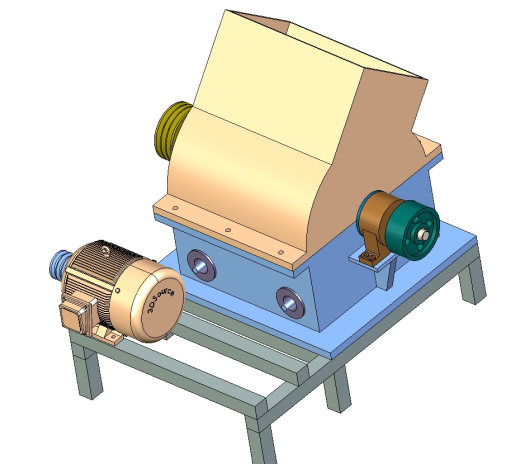 锤式破碎机设计含三维stp+二维cad图纸+说明1449416缩略图