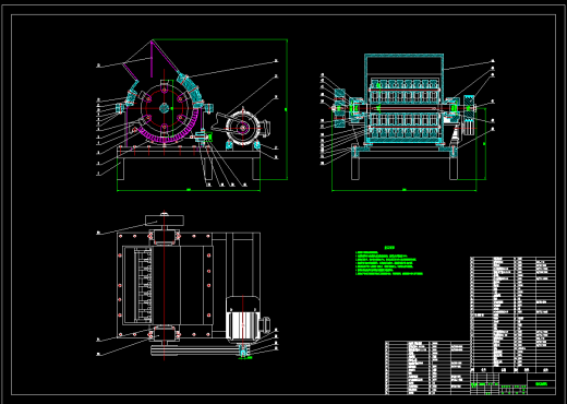 锤式破碎机设计含三维stp+二维cad图纸+说明1449416缩略图