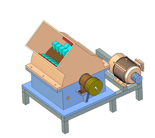 锤式破碎机设计含三维stp+二维cad图纸+说明1449416缩略图