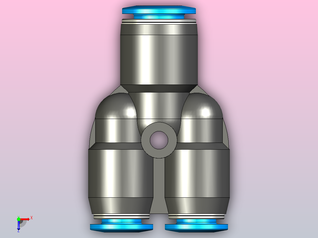 快插接头QSY-8-6-50俯视图