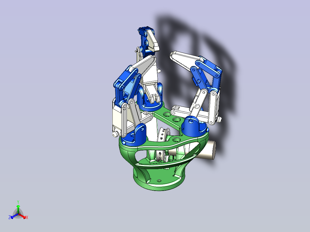 机械抓手主视图