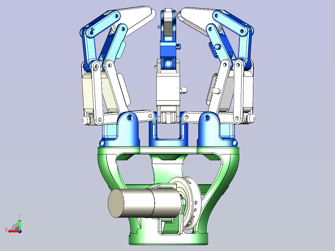 机械抓手后视图