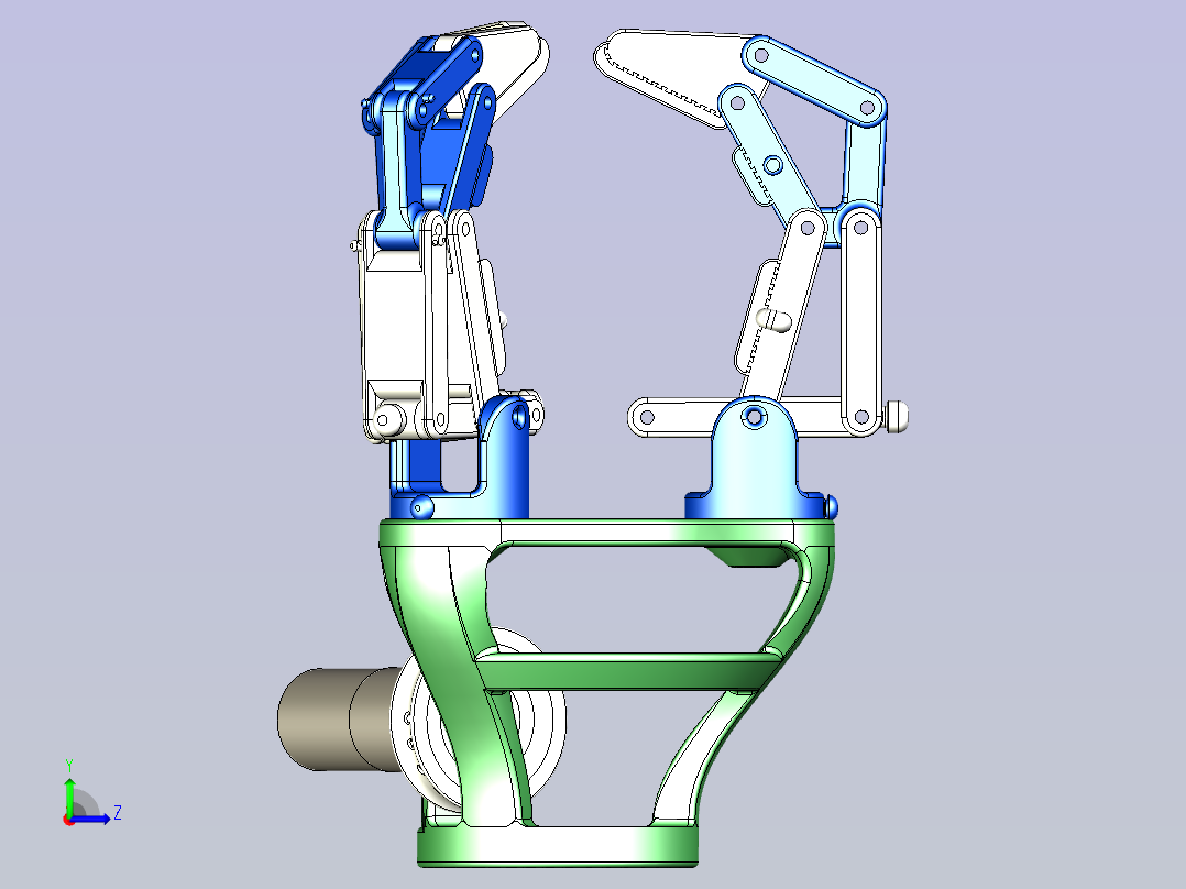 机械抓手左视图