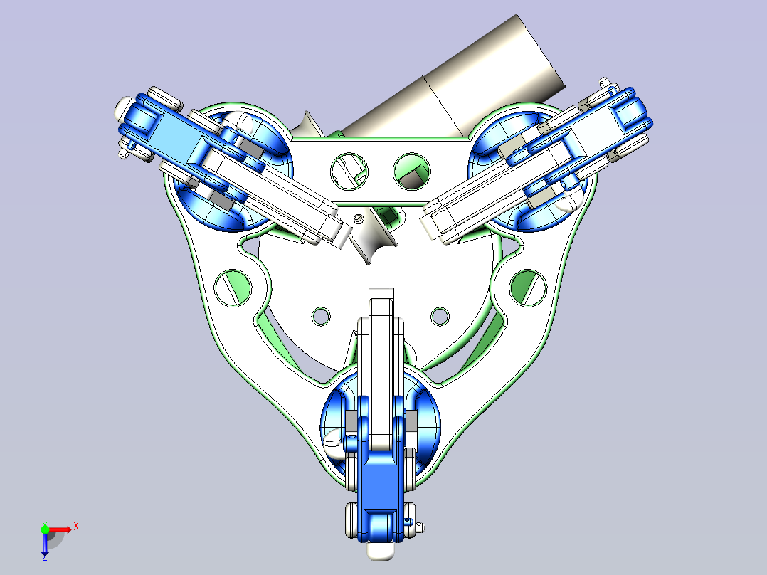 机械抓手俯视图