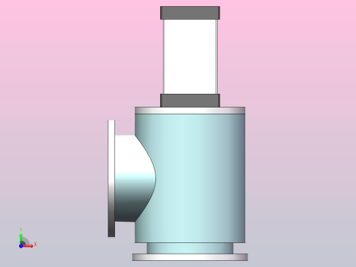 GDQ-J200气动高真空挡板阀(宁波仪表)前视缩略图