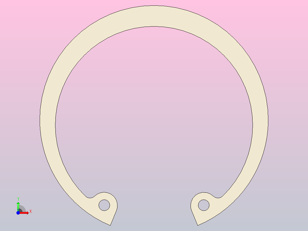 GB╱T 893-2017[孔用弹性挡圈A型48]前视图