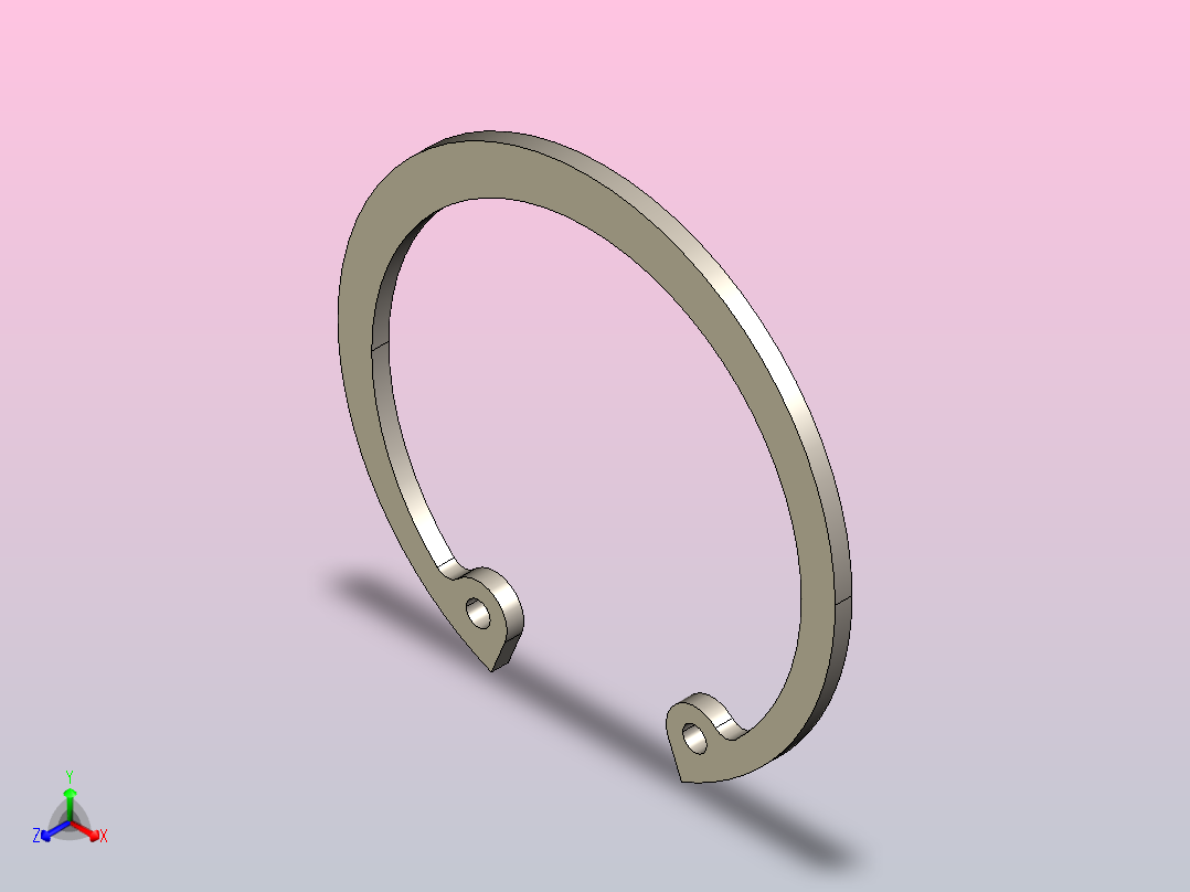 GB╱T 893-2017[孔用弹性挡圈A型48]正等轴测图