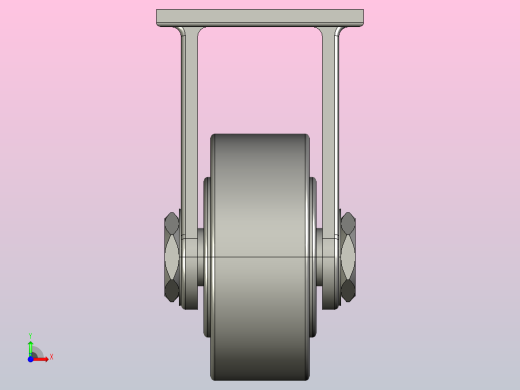 5寸超重型加强聚氨酯固定脚轮[5寸超重型加强聚氨酯固定脚轮-125]前视缩略图