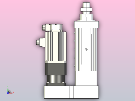 MTA125-100-P10-FF-P-K□-P1500(2000,3000)W-S3 MTA125电动缸 最大负载60KN 额定负载50KN 1500(2000,3000)W电机间接安装前视缩略图