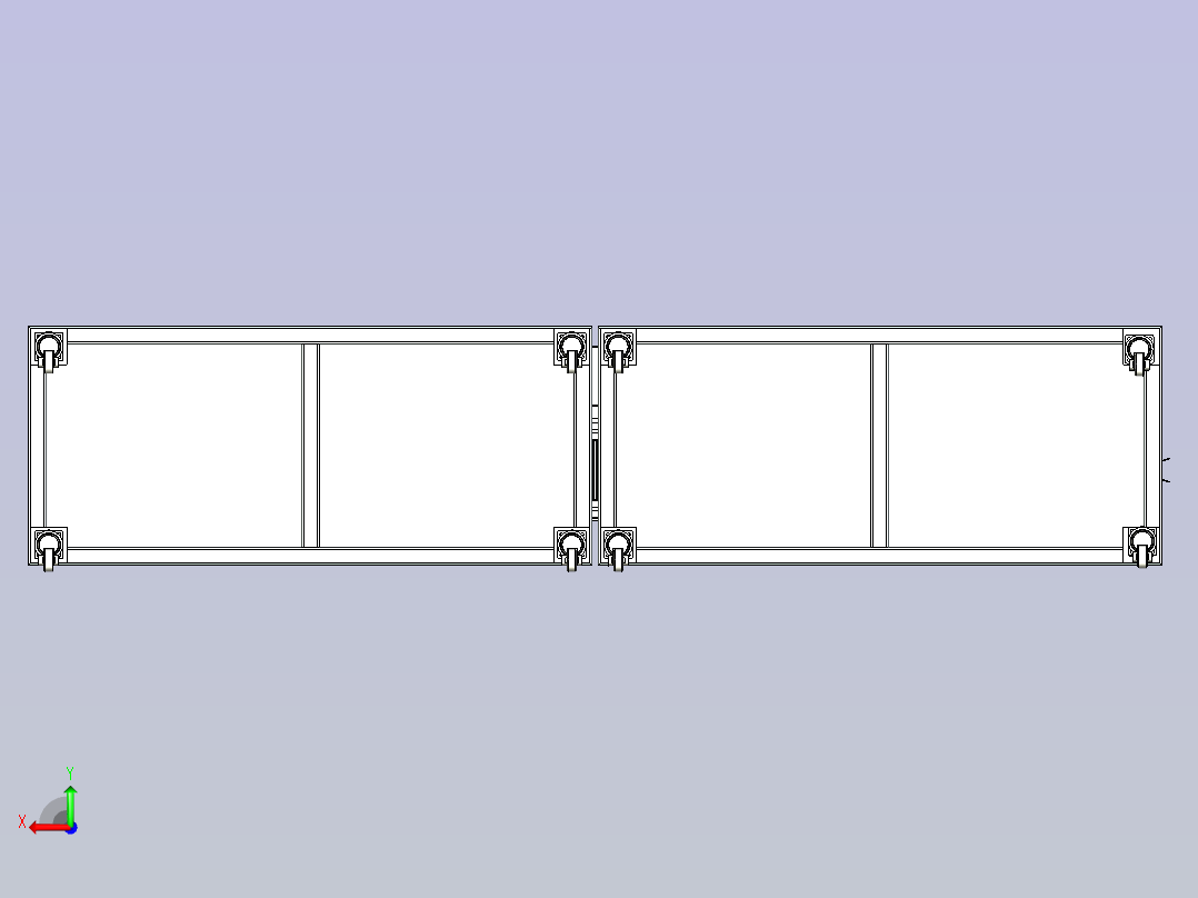 橡胶条自动化定长与多芯压合自动化线体后视图