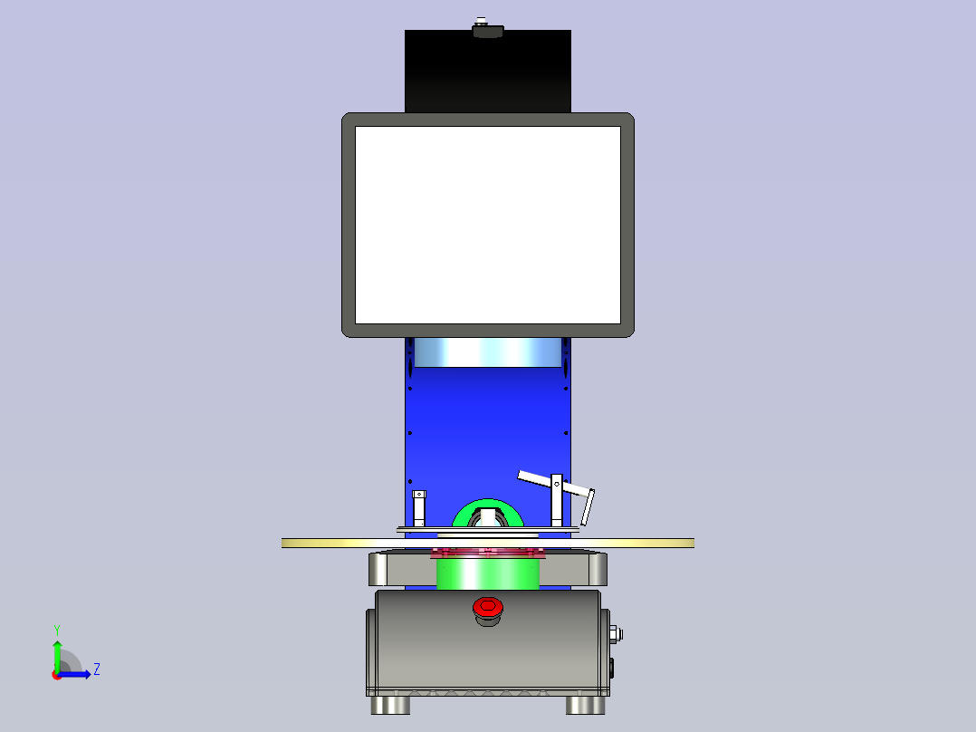 标机检测设备左视图