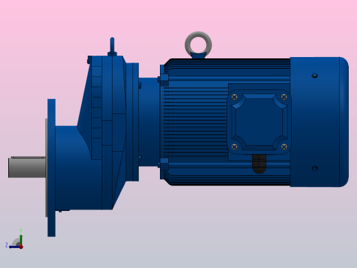 RXF97法兰轴伸式安装斜齿轮减速机RX97-Y15-4P-160L-M1-0°-Φ350右视缩略图