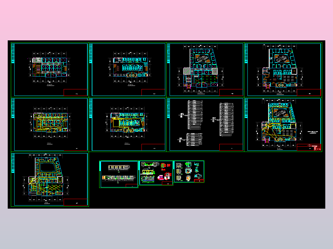长约28米 宽25.8米二层某咖啡厅装修图