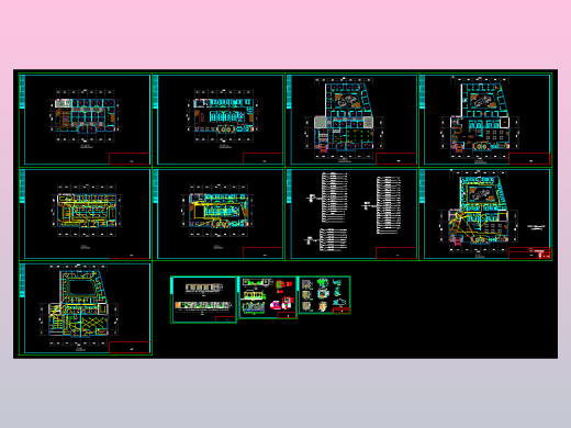 长约28米 宽25.8米二层某咖啡厅装修图