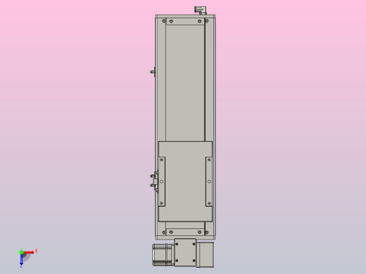 ACB17-300-RD-400W ACB17 皮带驱动直线滑台模组俯视缩略图