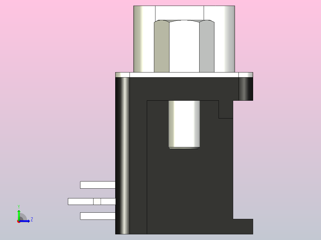 Assmann WSW - D-SUB连接器左视图