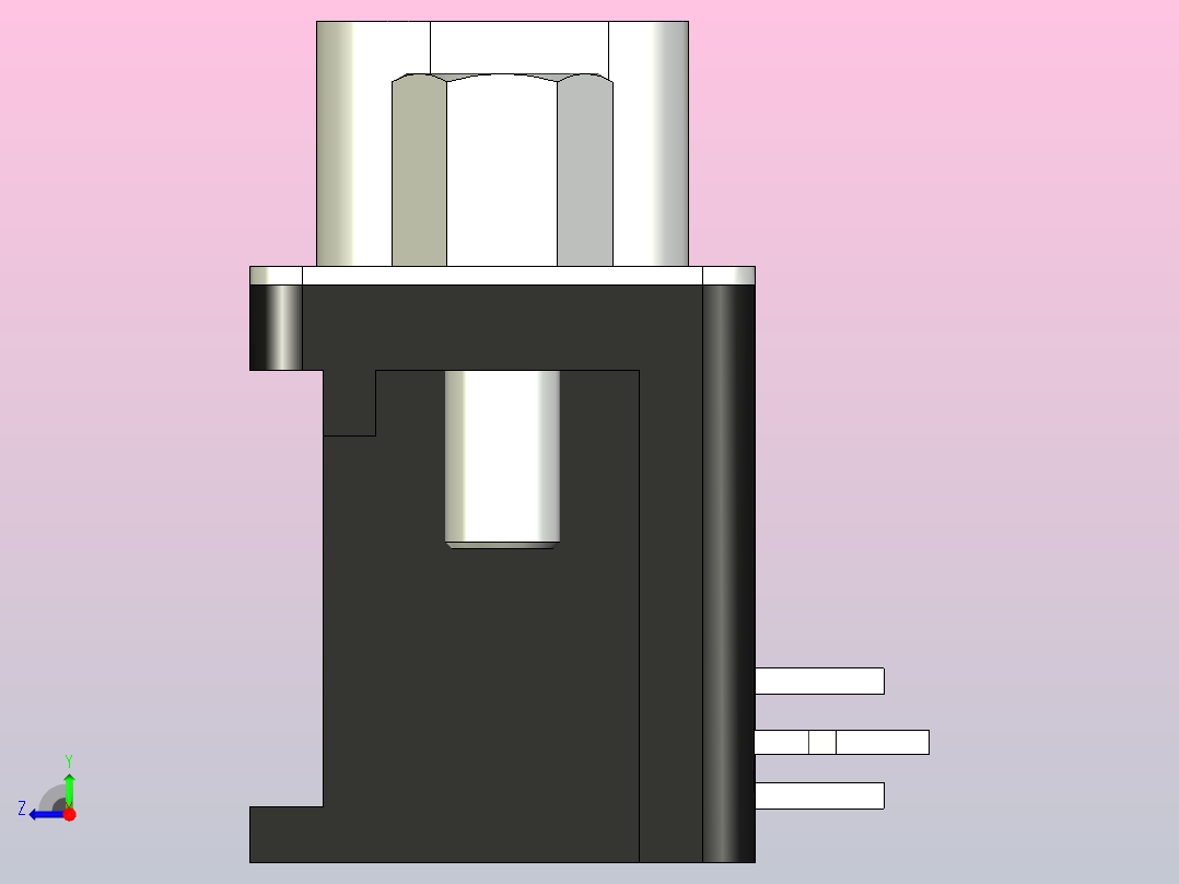 Assmann WSW - D-SUB连接器右视图