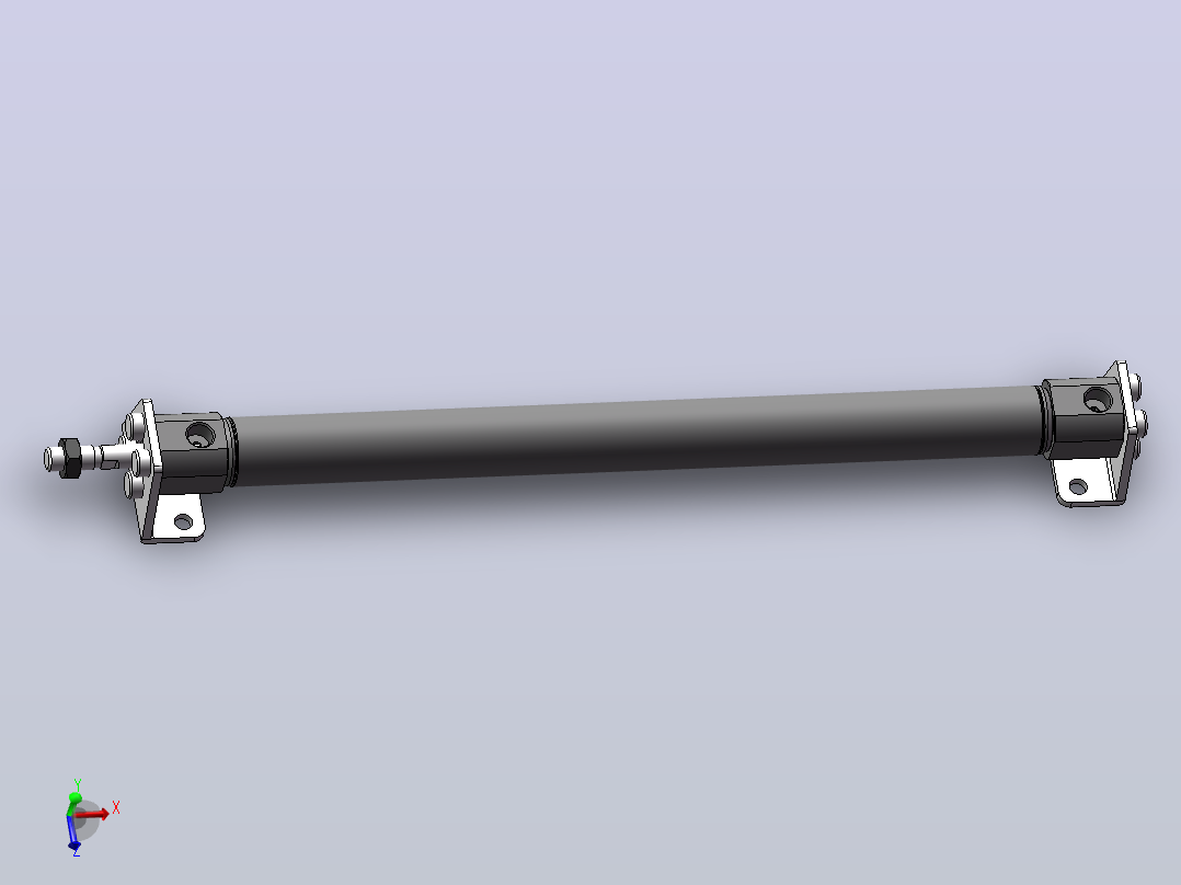 气缸MG20X250SLB+_CS1-M-2-0主视图