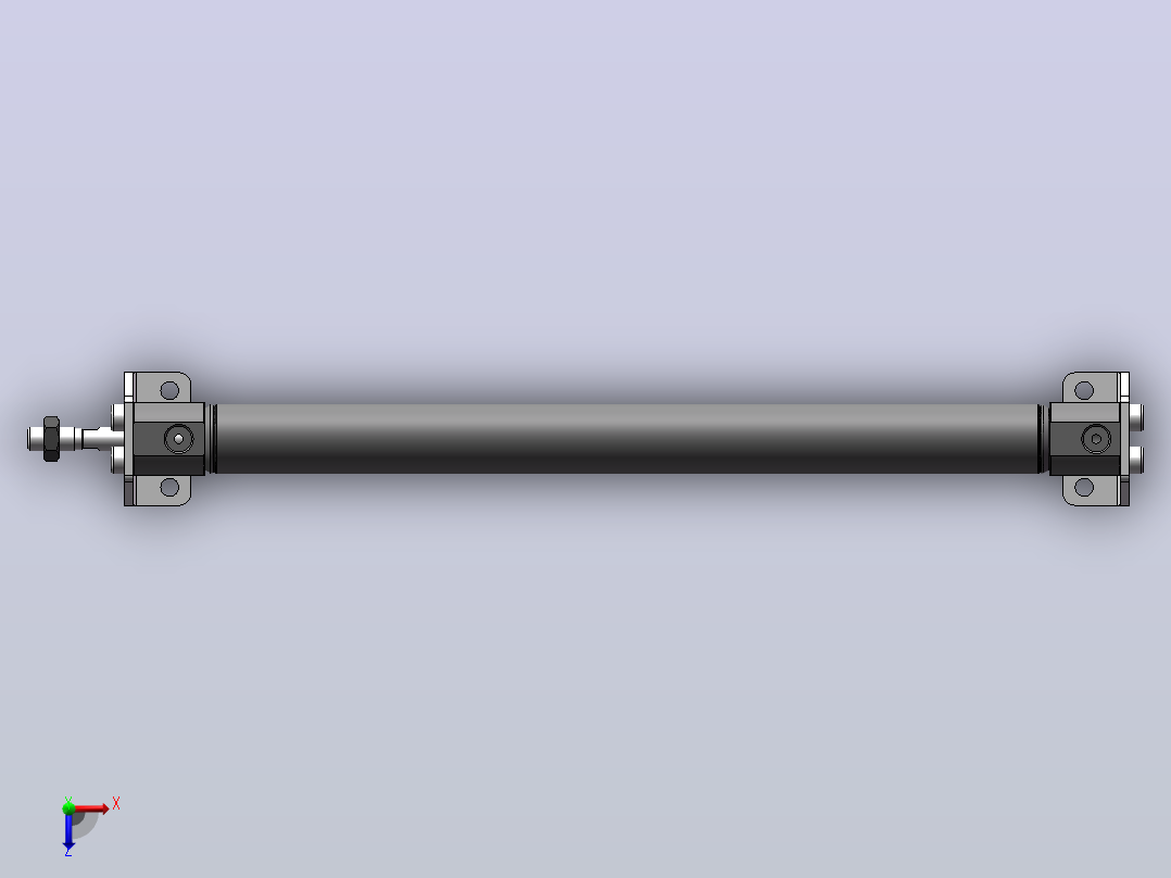 气缸MG20X250SLB+_CS1-M-2-0俯视图