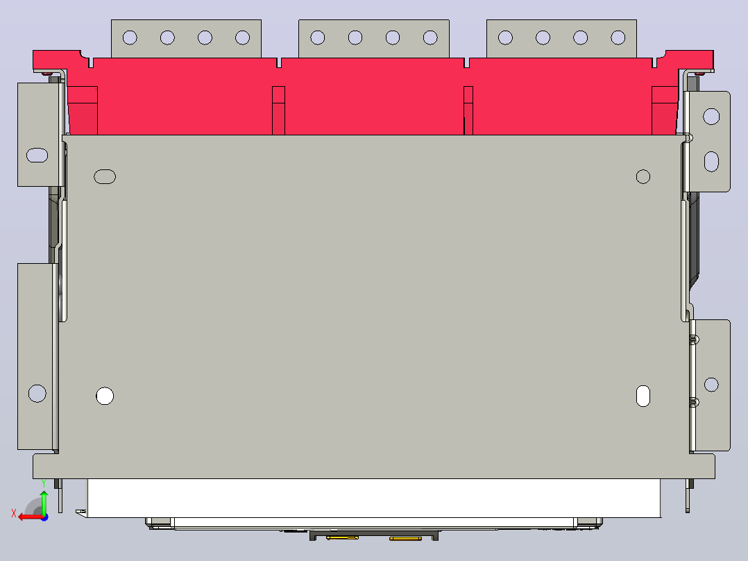 NXA40FN_H36-40 3P抽屉万能式断路器三维模型202208后视图