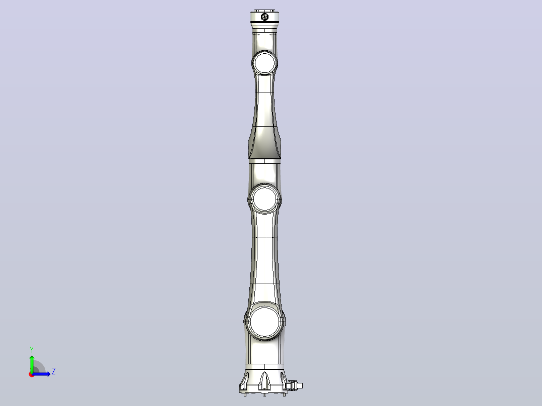 HansRobot_P05 5kg 800_总线末端-STEP左视图