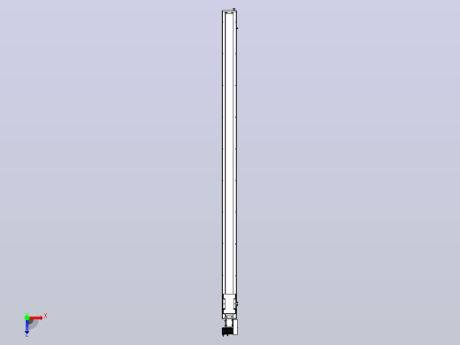 SCM14-2600-R滚珠花健、支撑座、滚珠丝杠、交叉导轨、直线模组俯视缩略图
