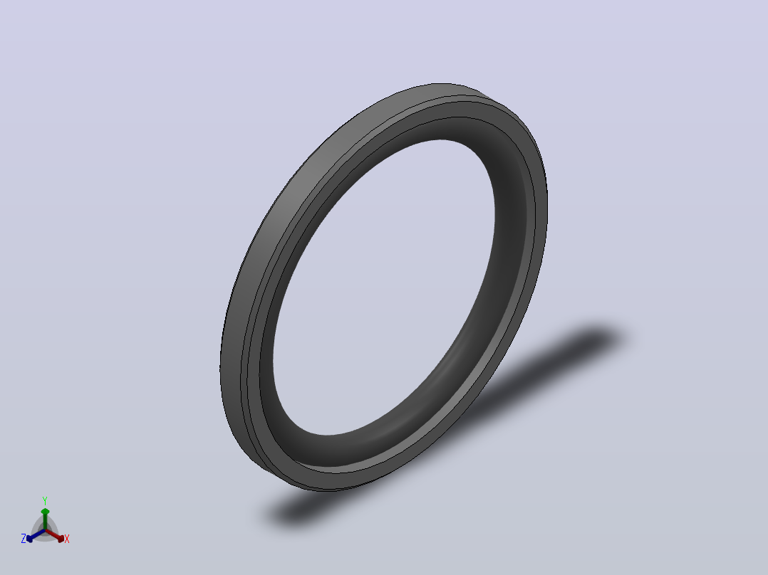 PTFE OE 型活塞组合密封(双作用)[OE048005200211C]正等轴测图