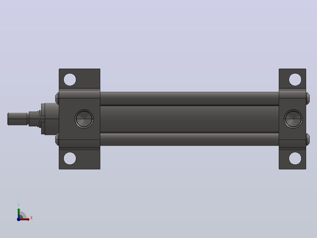 PARKER 气缸1-1_2CC2MA3U14AC5.00_6043,6099,7011前视图