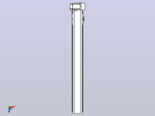 皮带直线轴半封闭可选导轨TPA-HNB-105D-90-L750-LU-Y-P20-N3俯视缩略图