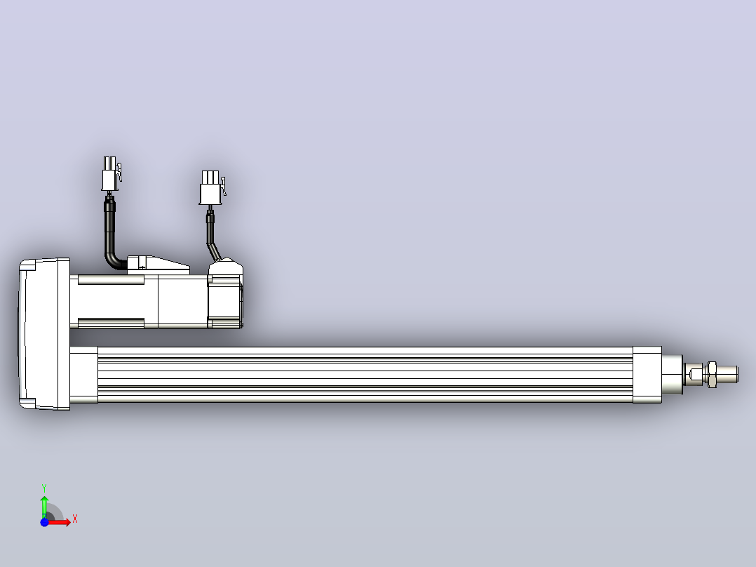 轻载电动缸TPA-ESR25-1002C-L300-MR-W-P10-C3前视图