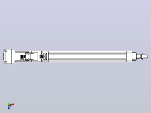 轻载电动缸TPA-ESR25-1002C-L300-MR-W-P10-C3俯视缩略图