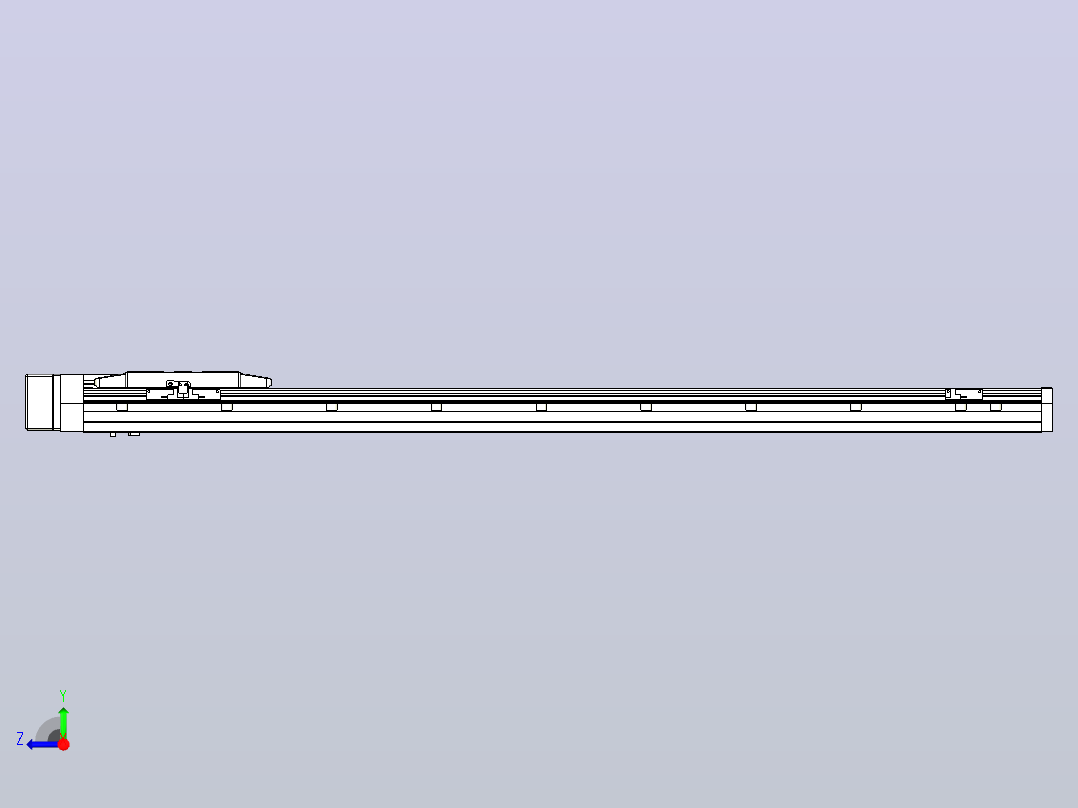 滚珠丝杠直线轴内置导轨TPA-GCR-170-2510C-L1100-MR-M75-N3右视图