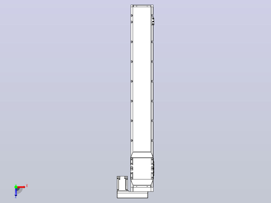 滚珠丝杠直线轴内置导轨TPA-GCR-170-2510C-L1100-MR-M75-N3俯视图